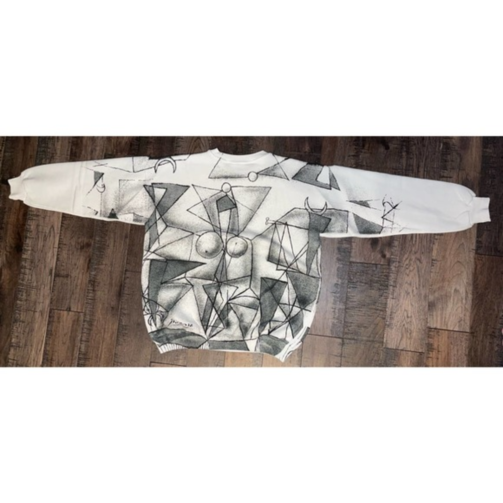 Very‎ RARE Vintage Pablo Picasso by Ralph Marlin Sweatshirt Men Size Large